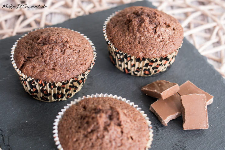 Einfache Schokomuffins - Grundrezept