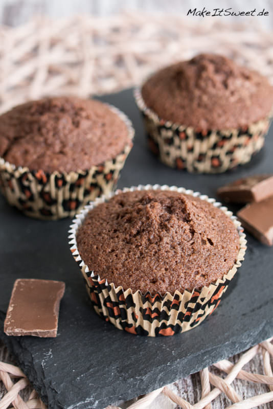 einfache Schokomuffins Rezept schnell Grundrezept Schokolade Muffin