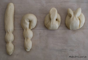 Hefe Osterhasen Dambedei - Osterhasen backen