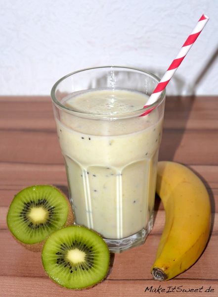 Kiwi-Bananen-Milchshake-Rezept