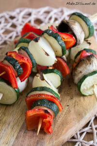 Gemüsespieße vom Grill