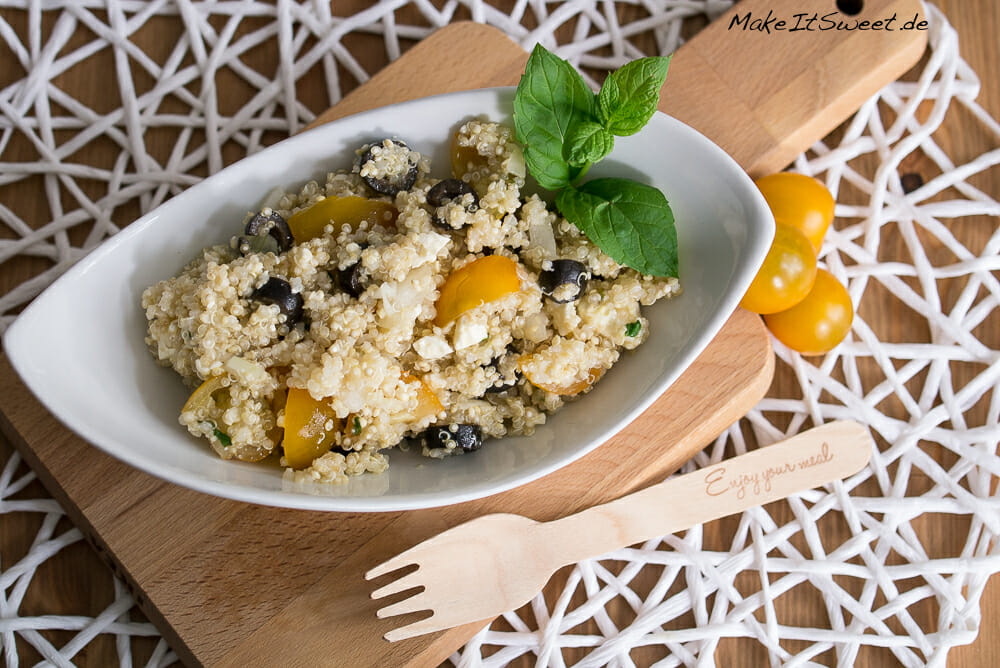 Einfacher griechischer Quinoa Salat mit Feta - MakeItSweet Foodblog ...