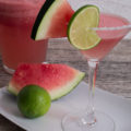 Wassermelone Margarita Wassermelonencocktail mit Limette Salz Margarita Sommer Grillen Getraenk Rezept