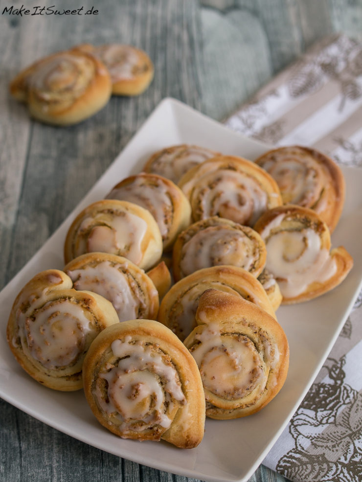 Nussschnecken zubereiten