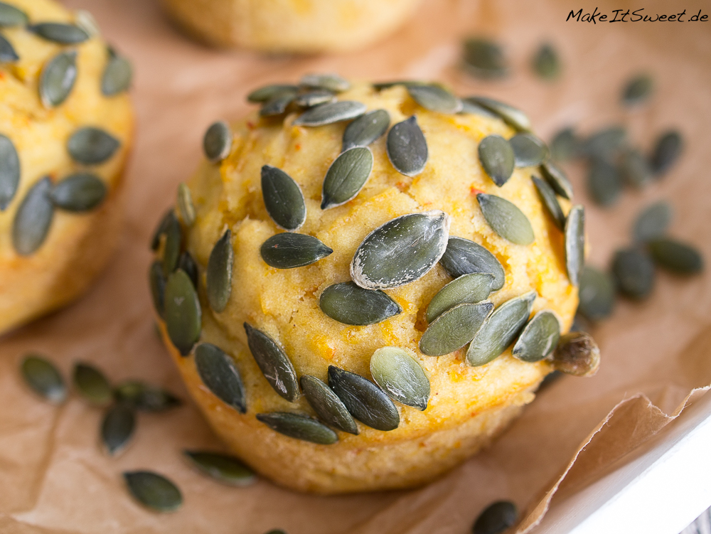 Süße Kürbis Muffins mit Zimt