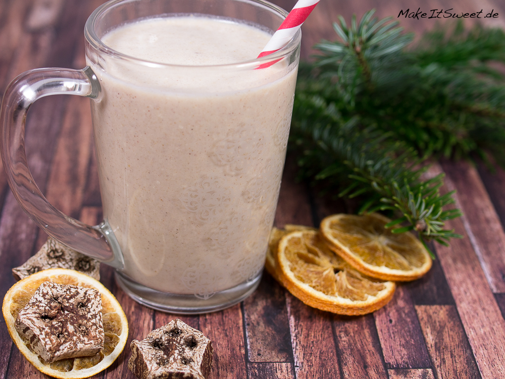 Smoothie mit Orangen und Lebkuchen