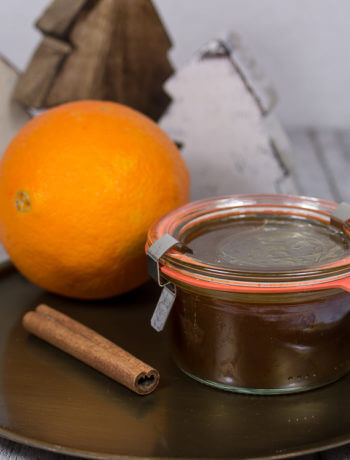 Orange Spekulatius Marmelade Rezept Weihnachten Geschenk wenige Zutaten vegetarisch schnell und einfach
