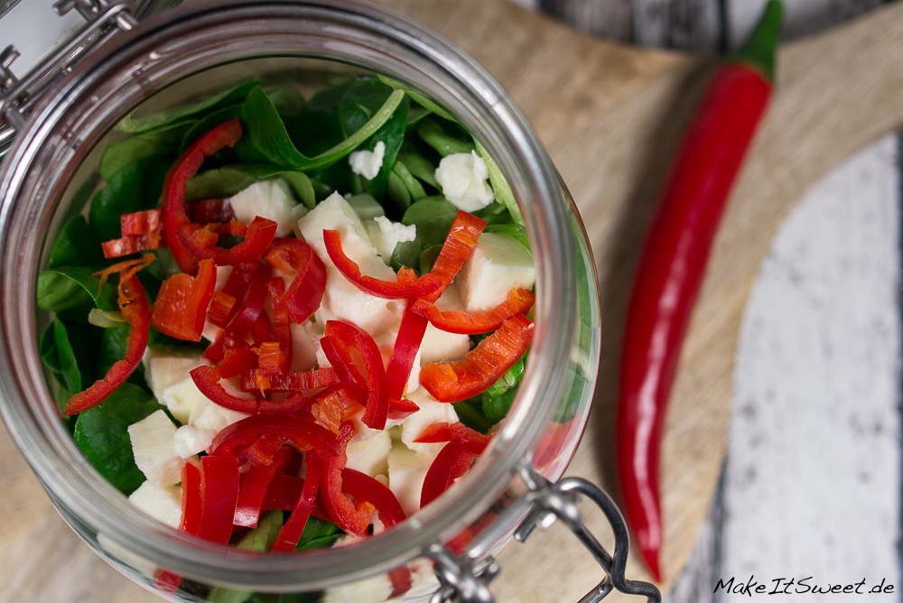 ThunfischMozzarellaSalat im Glas Rezept MakeItSweet.de