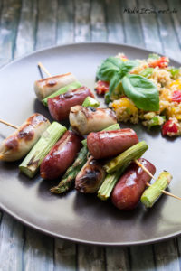 Praktisch zum Grillen: Bratwurstspieße