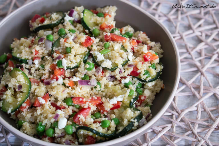 Linsensalat mit Paprika und Feta Rezept - MakeItSweet