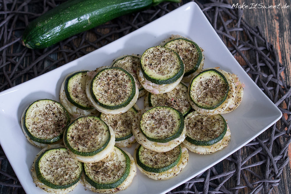 Blätterteig mit Zucchini Fingerfood - schnell und einfach