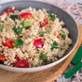 Couscous salat mit Feta Paprika Rezept einfach vegetarisch Couscoussalat