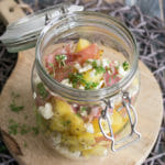 Ofenkartoffel-Schinken-Salat im Glas