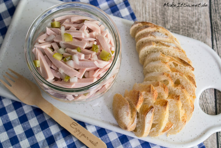 Einfacher Wurstsalat ohne Käse