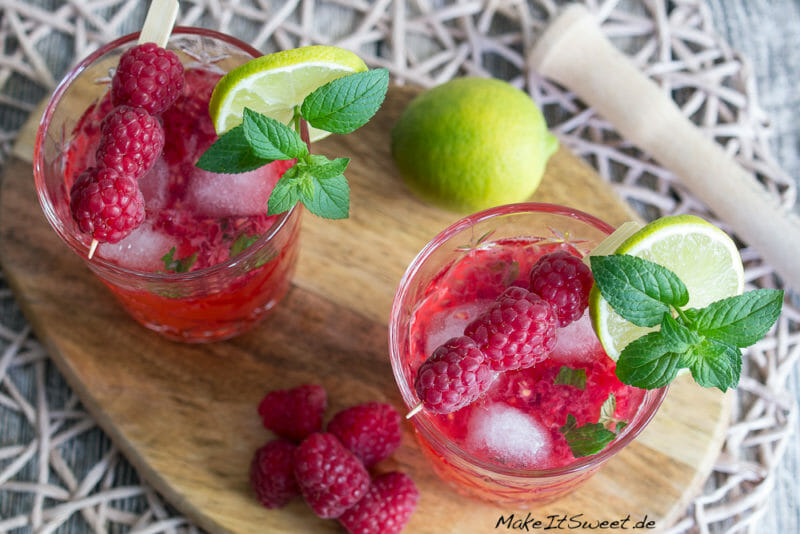 Mojito mit Himbeere Cocktail