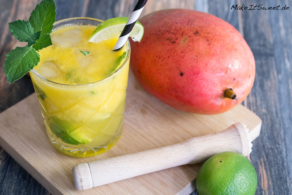 Mango Mojito Cocktail Minze Rezept