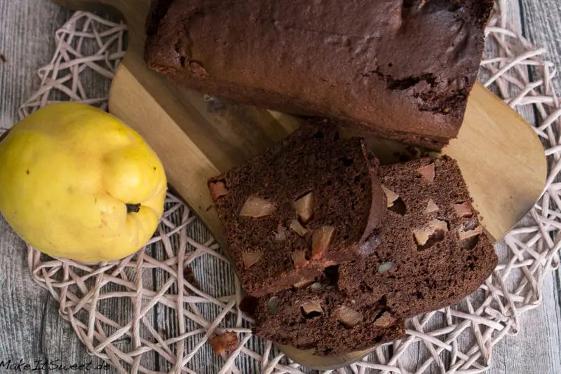 Schokoladen Quitten Walnuss Rezept einfacher Kuchen
