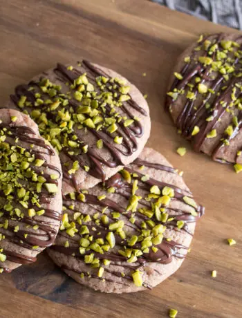 Schokoladen Pistazien Cookies Rezept einfach