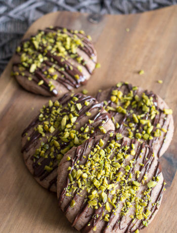 Schokoladencookies mit Pistazien - Schokoladencookies mit Pistazien Rezept einfach