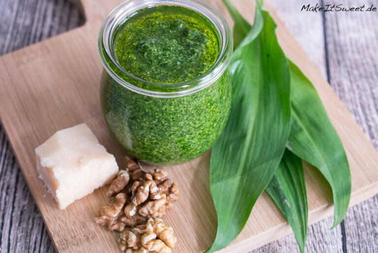 Bärlauchpesto mit Walnuss Rezept MakeItSweet.de