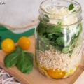 Quinoa Spinat Tomate Salat im Glas Rezept 3