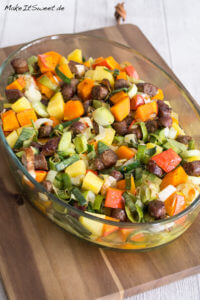 Kürbisauflauf mit Merguez und Kartoffeln 12 Kürbisauflauf mit Merguez und Kartoffeln