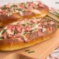 Laugenstangen mit Fleischkaese Rezept einfach Schnittlauch 3