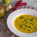Mango Karotten Suppe Rezept mit Ingwer Kokosmilch 3