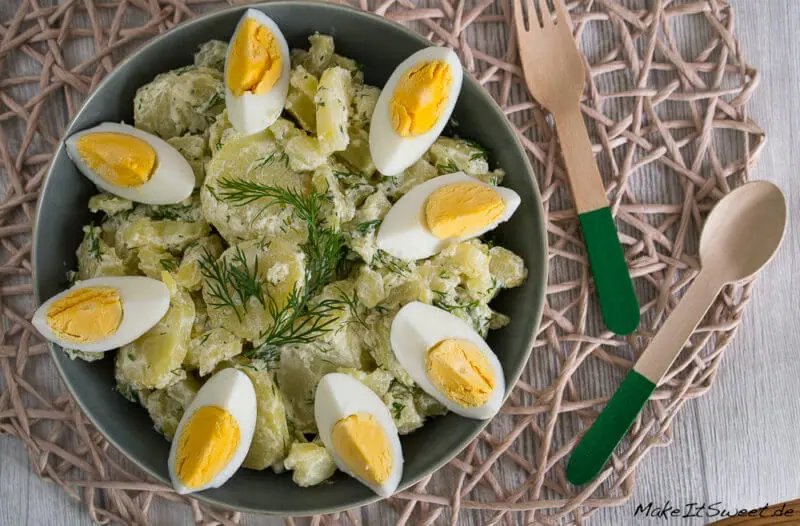 Kartoffelsalat Dill Ei Rezept einfach schnell Salat 2