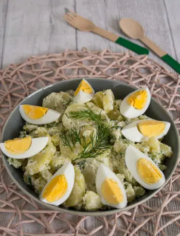 Kartoffelsalat Dill Ei Rezept einfach schnell Salat