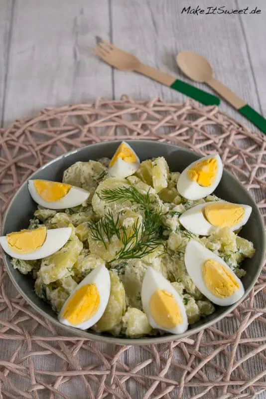 Kartoffelsalat Dill Ei Rezept einfach schnell Salat