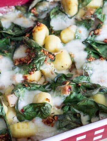 Gnocchi Spinat Haehnchen Auflauf Rezept einfach 2