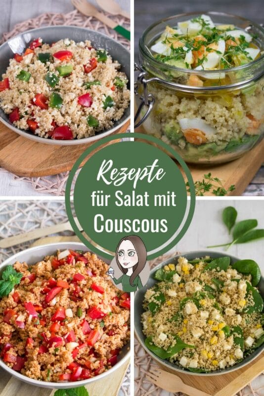 Einfache Rezepte für Couscous Salate mit unterschiedlichen Zutaten. Die Zubereitung ist schnell und einfach.