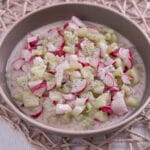 Gurke Radieschen Salat mit Joghurt Rezept einfach-2