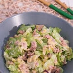 Linsensalat mit Thunfisch Rezept und Joghurt Dressing einfach