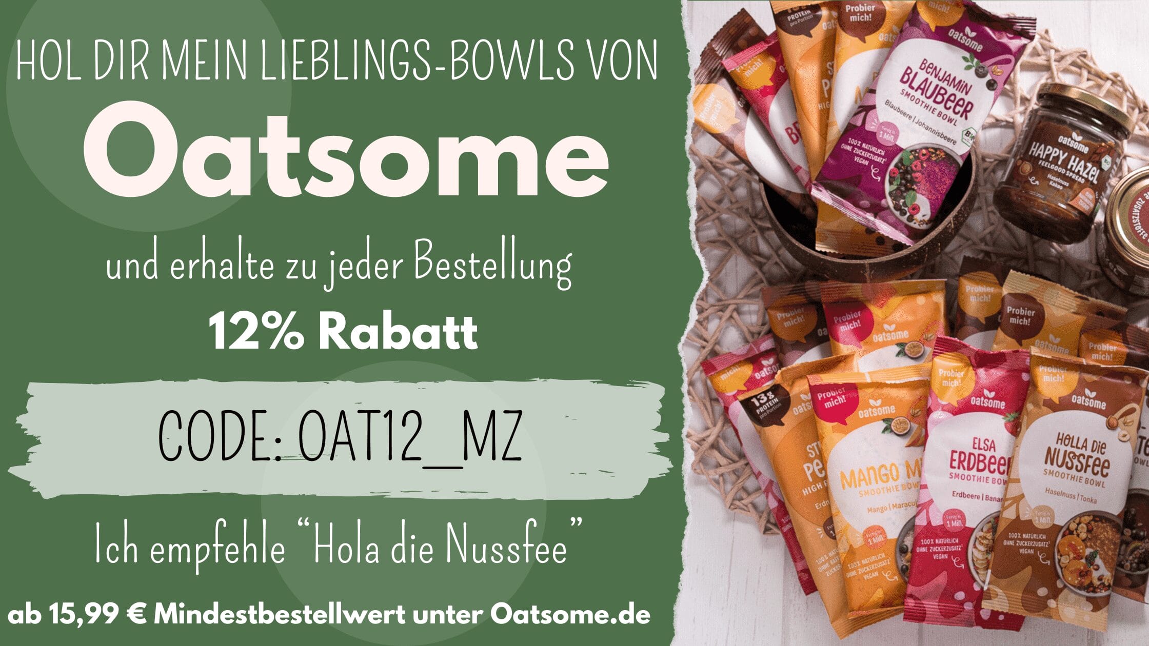 Oatsome Rabattcode 12 Prozent OAT12_WN